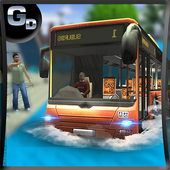 Navigatore d'acqua surfer autobus passeggeri icon