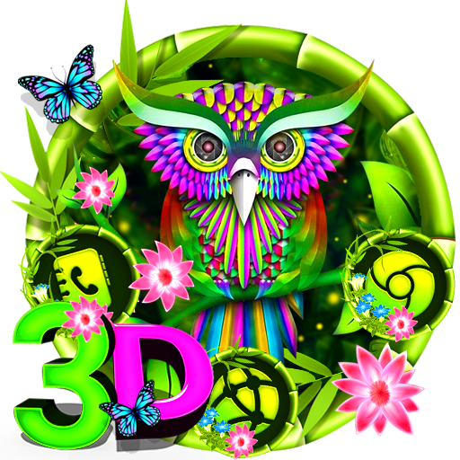 3D Cute Owl Parallax Launcher Theme 🌸 icon