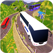 New city coach bus driving simulator icon