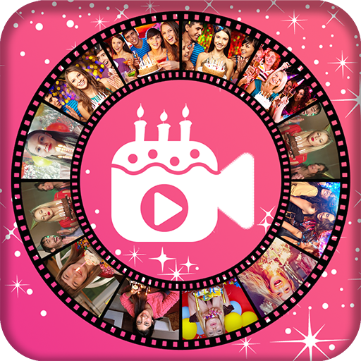 Birthday Photo Video Movie Maker HD with Song icon