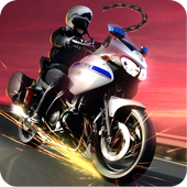 Driving in City Moto Police icon