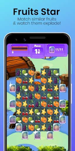 Fruits Star - Free Match 3 Puzzle Game 🍒🍒🍒 screenshot 1