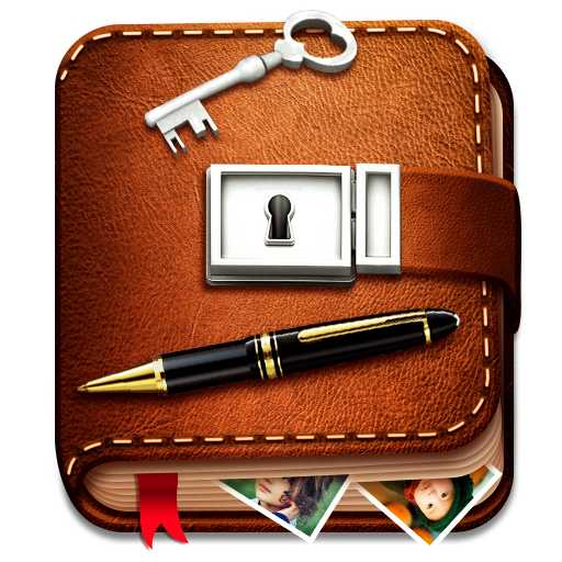 Diary with Lock Save Memories icon