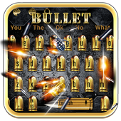 Golden Bullet Shots Keyboard Theme icon