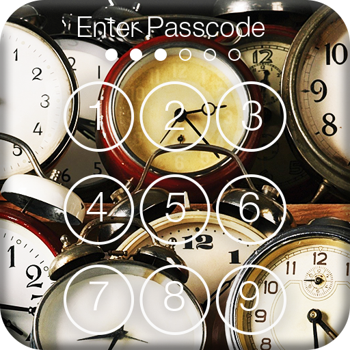 Retro Style Clock Lock icon