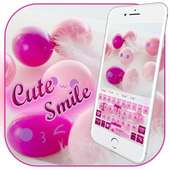 Cute Pink Smiles Keypad on 9Apps