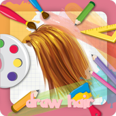 how to draw hair icon