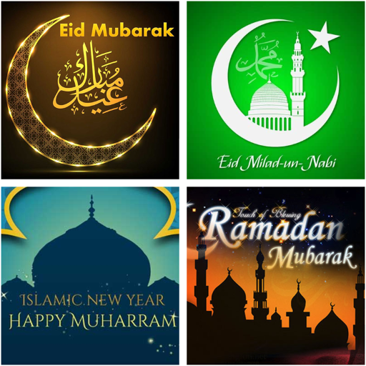 Muslim Festivals:Greeting, GIF, Wishes, Photoframe icon