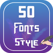 50 font style icon