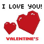 Valentines love color by number