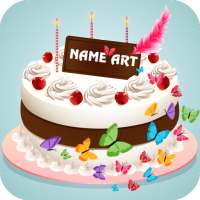 Name Art On Birthday Cake: Focus Filter Maker App on 9Apps