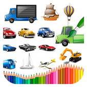 Coloring Vehicles on 9Apps