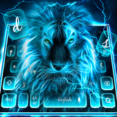 Blue Roaring Lion Keyboard Theme icon