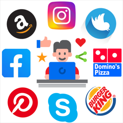 All social media app icon