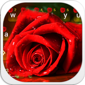 Red rose keyboard theme icon