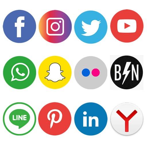 All in one social media,shopping,entertainment app icon
