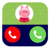 falso Call Pig Prank Peppcal Pro icon