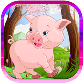 pig play run icon