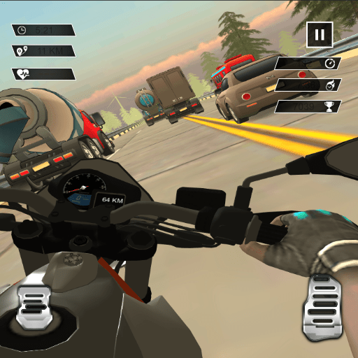 Moto Rider in Heavy Traffic icon