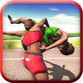 Real Kabaddi Fighting: Girls Wrestling Game 2018