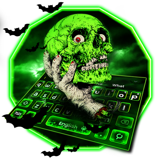 شبح لوحة المفاتيح الجمجمة أيقونة