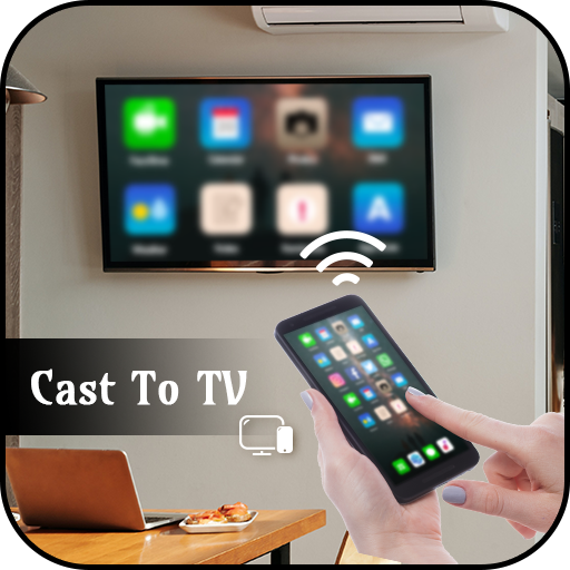 Cast to TV Chromecast Miracast Roku phone to TV icon