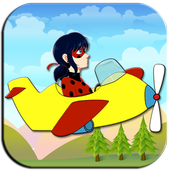 Ladybug Cat Noir Flying icon