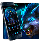 Noche de sangre lobo rey tema icon