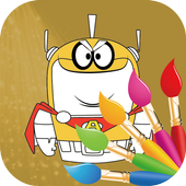 Atomic Hero Coloring Game icon