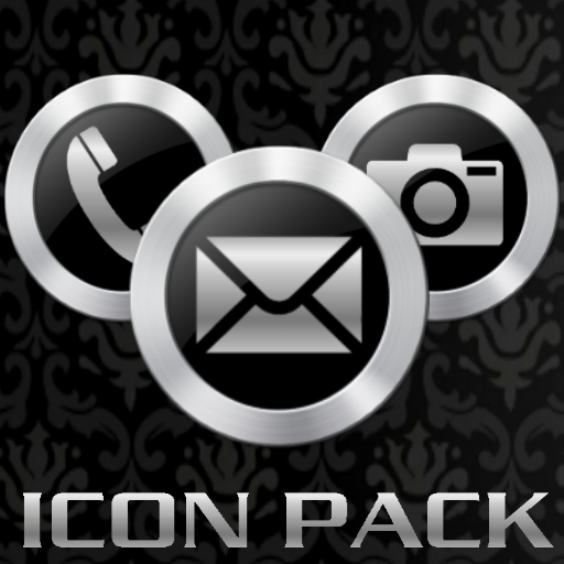 ICON PACK SILVER METAL THEME icon
