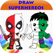 How To Draw Chibi Superhero Step By Step icon