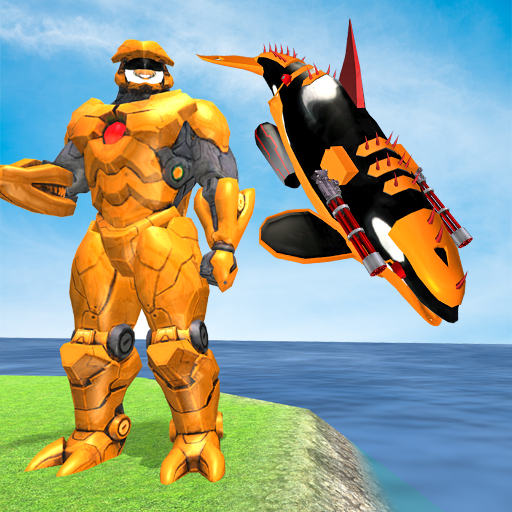 Robot Whale Attack: Shark Transform Games icon