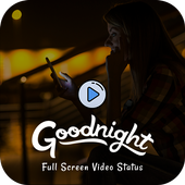 Good Night Full Screen Video Status icon