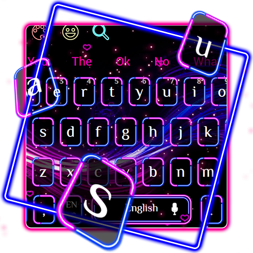Neon Glisten Keyboard Theme icon