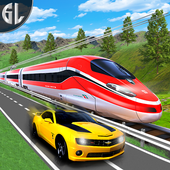 Car vs  Train Real Racing Simulator icon