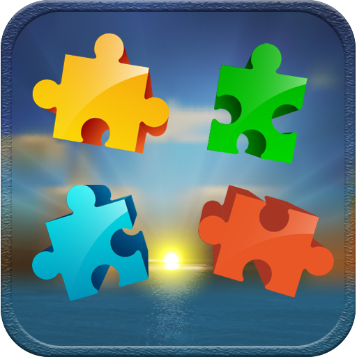 Puzzles for adults sunset icon