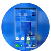 Theme for Mi Redmi blue tech feeling wallpaper icon