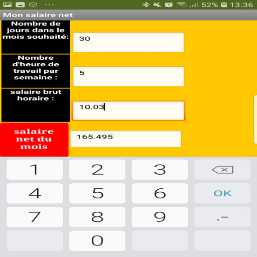 calcul du salaire net selon types de contrats icon