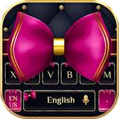 Pink bowknot keyboard