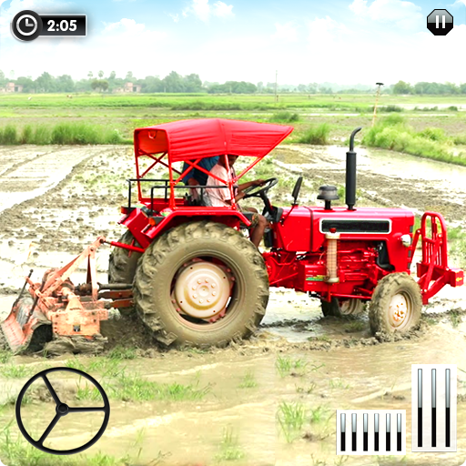 Village Tractor Simulator Real Tractor Driver 3D icon