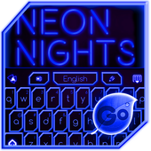 GO Keyboard Blue Neon Theme icon