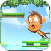 Monkey jump icon