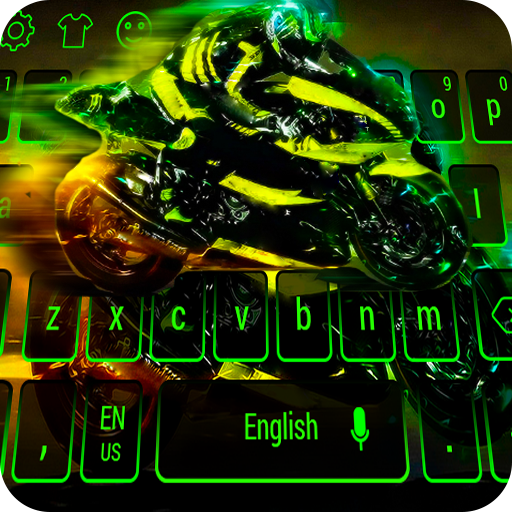 Cool Motorcyclist Keyboard icon