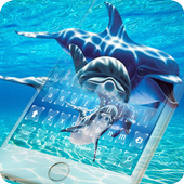 Dolphin keyboard  Dolphin theme ocean  The sea icon