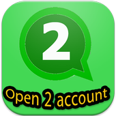 open 2 account whatsapp PRANK icon