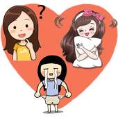 Girl Daily Sticker for whatsapp