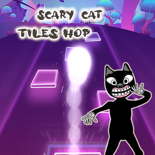 Scary Cartoon Cat Magic Tiles Hop Music icon