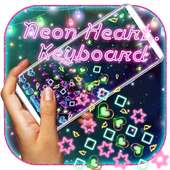 Neon Heart Gravity Keyboard Theme on 9Apps