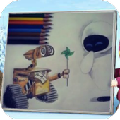 How To Draw Wall - E icon