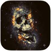 The Flaming Skull Best theme on 9Apps